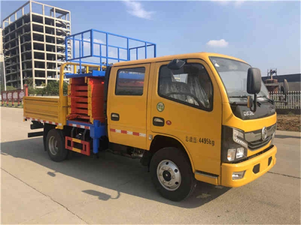 (國六)東風10米剪叉式升降平臺高空作業(yè)車